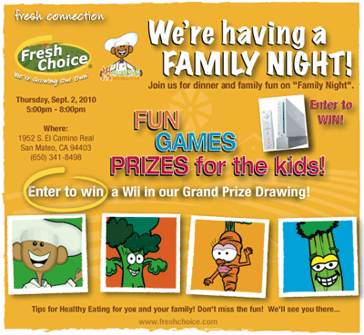 Fresh Choice and Nourish Interactive Partner for a Family Night