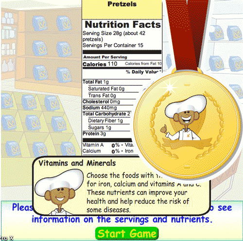 food label game for kids