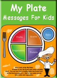 my plate food groups healthy messages for kids