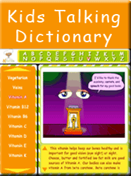 Nutrition Dictionary healthy words teaching  children